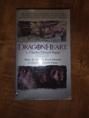 Dragonheart 1996 First Paperback Edition Boulevard Movie Tie-In Pogue